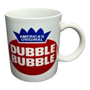 DOUBLE BUBBLE Dubble Bubble GUM Original Coffee MUG CUP Baseball Card Bazooka Jo
